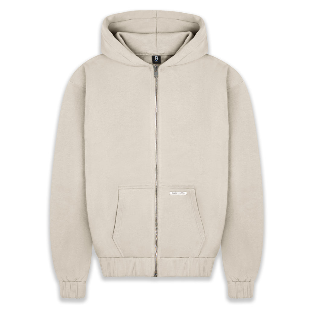 SUPER HEAVY BLANK ZIP-HOODIE COCONUT MILK