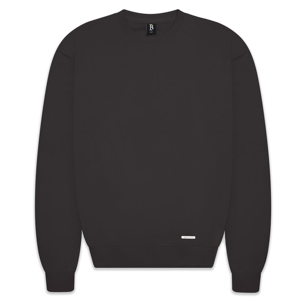 SUPER HEAVY BLANK SWEATER WASHED BLACK