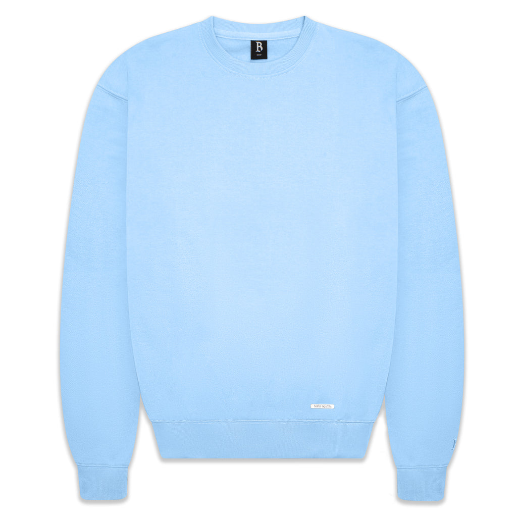 SUPER HEAVY BLANK SWEATER BABY BLUE