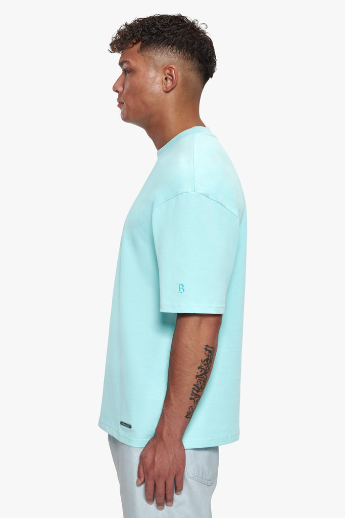 SUPER HEAVY BLANK T-SHIRT TURQUOISE