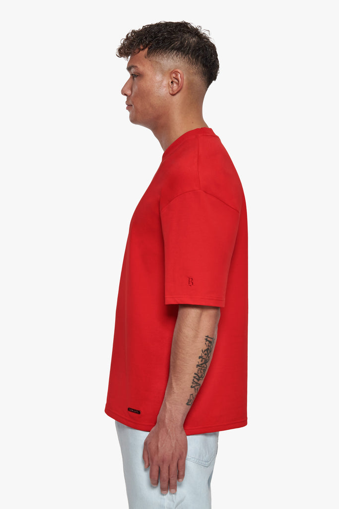 SUPER HEAVY BLANK T-SHIRT ADRENALINE RED