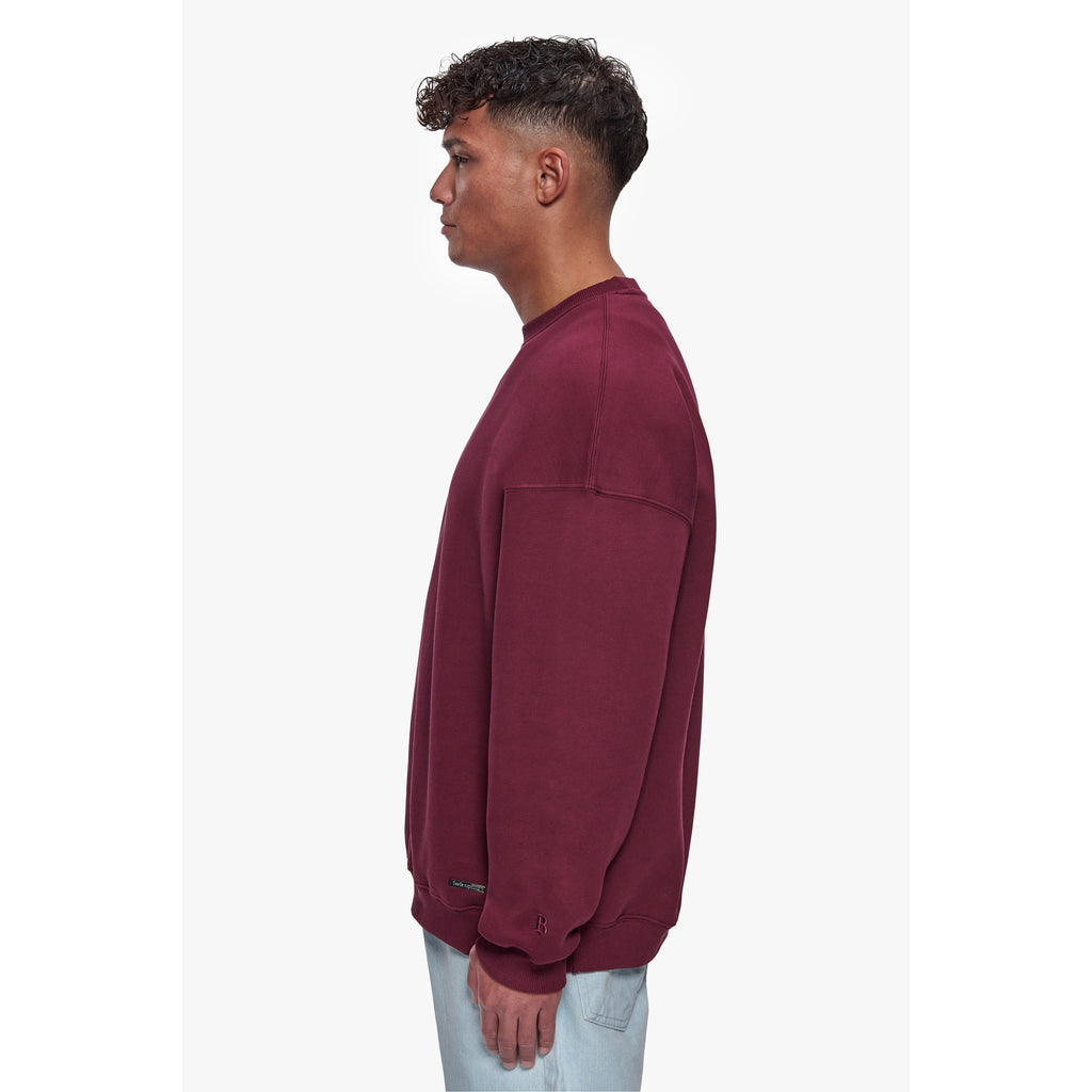 SUPER HEAVY BLANK SWEATER BURGUNDY