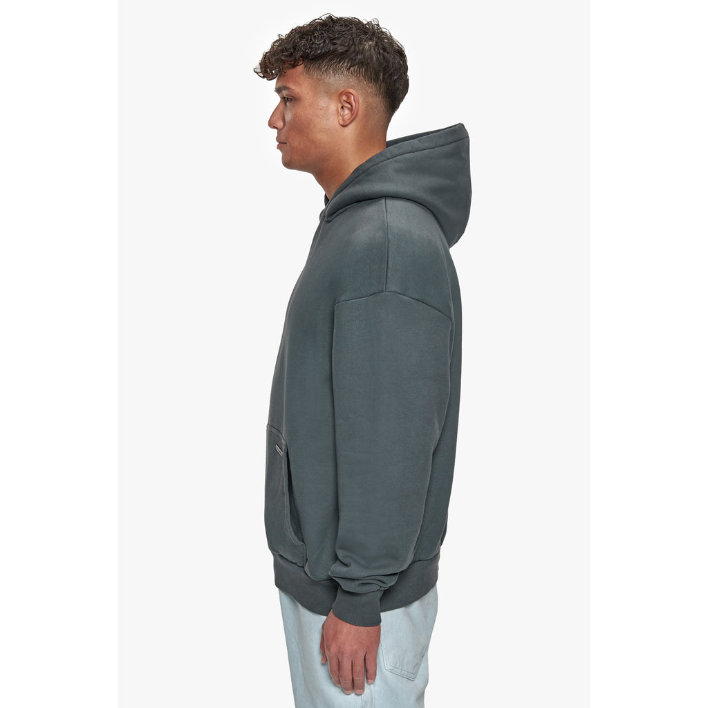 SUPER HEAVY BLANK HOODIE WASHED GREY