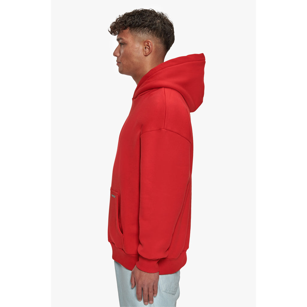 SUPER HEAVY BLANK HOODIE ADRENALINE RED