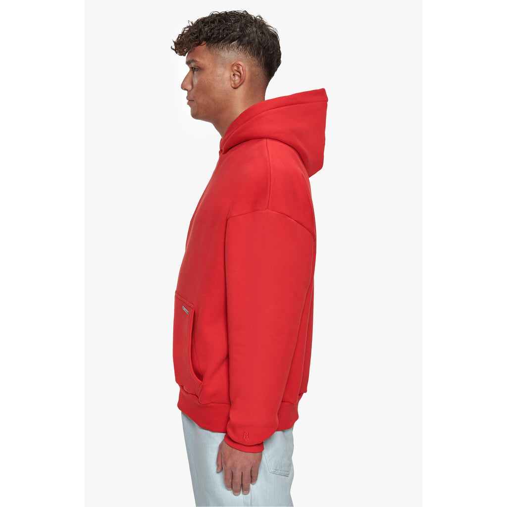 SUPER HEAVY BLANK HOODIE RISK RED