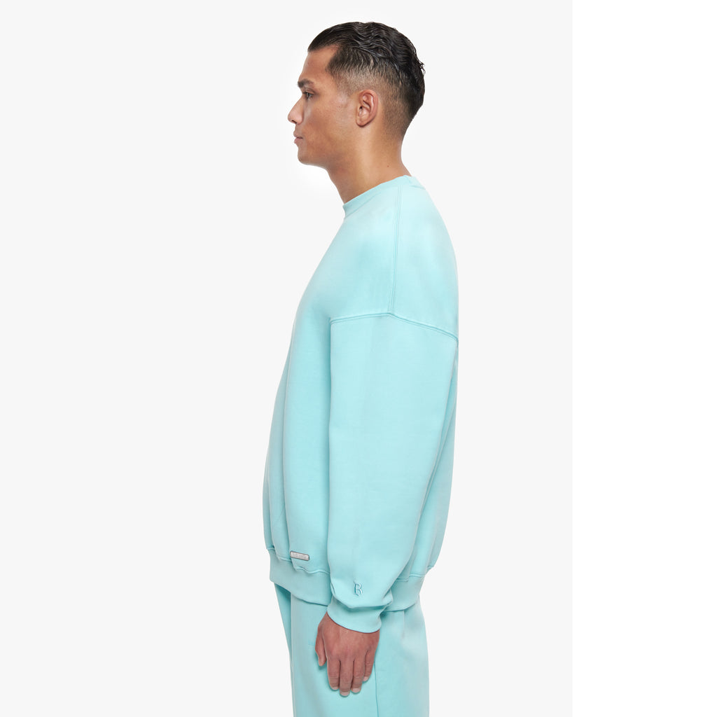 SUPER HEAVY BLANK SWEATER TURQUOISE