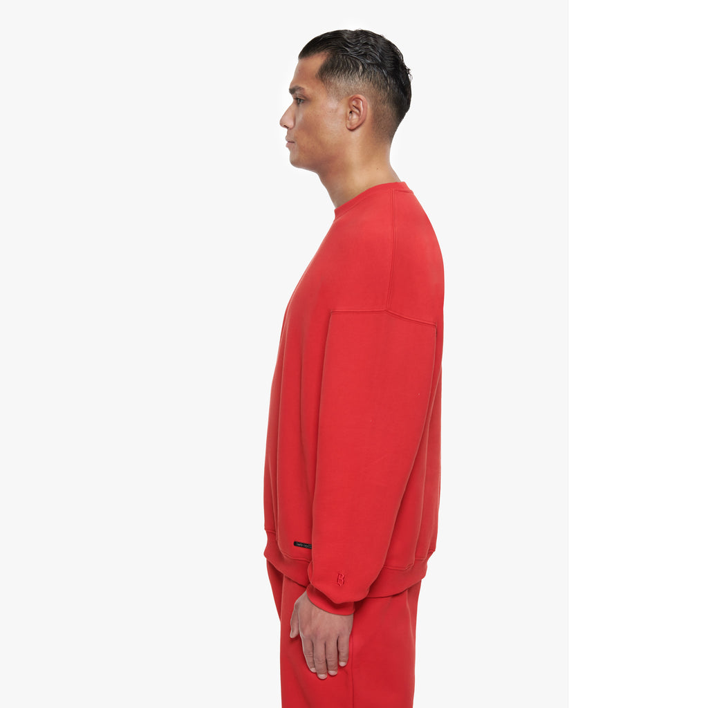 SUPER HEAVY BLANK SWEATER RISK RED