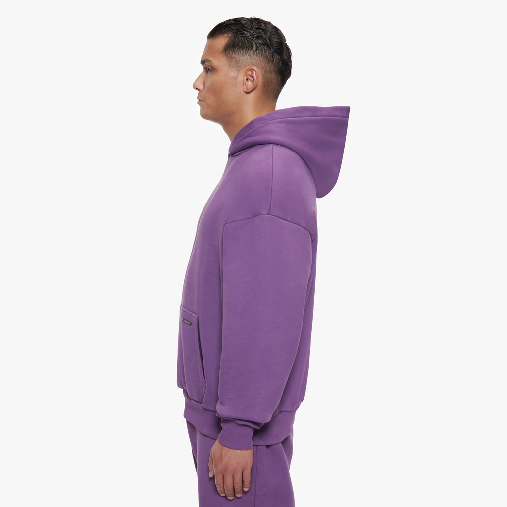 SUPER HEAVY BLANK HOODIE PURPLE