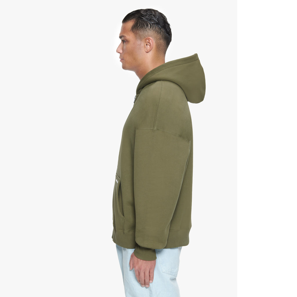 SUPER HEAVY RIB ZIPPER OLIVE