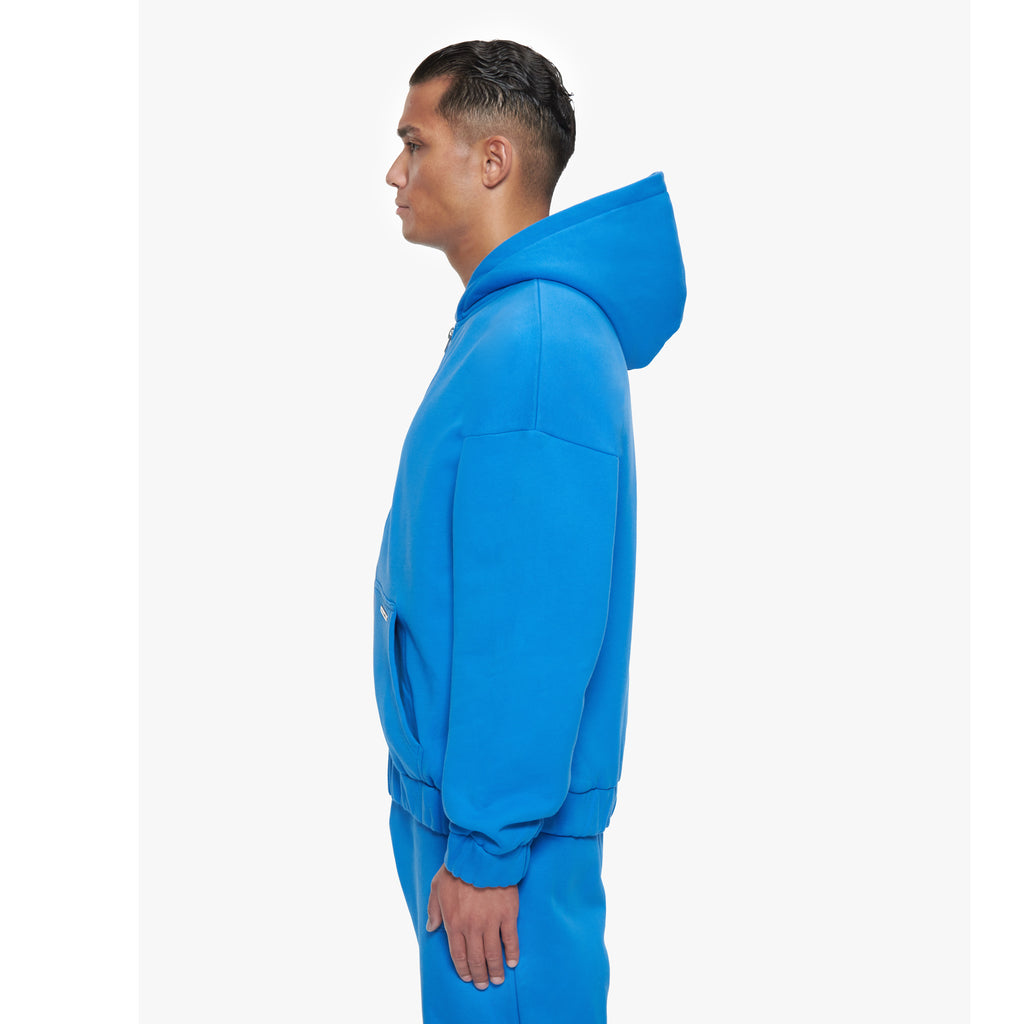 SUPER HEAVY BLANK ZIP-HOODIE ROYAL BLUE